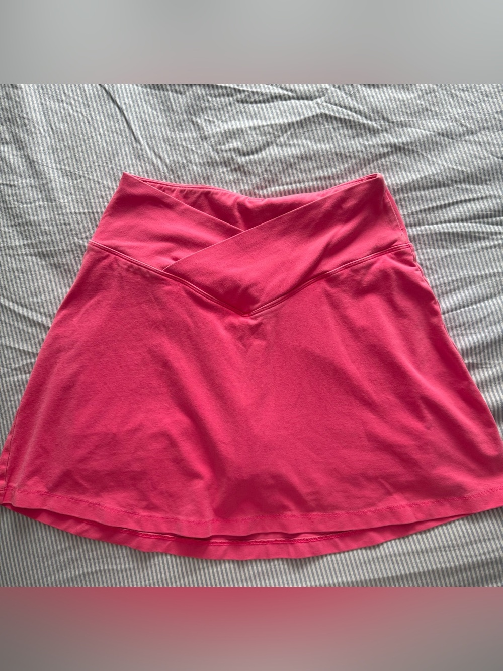 Vintage Victoria Secret Women's Pink V-Waist A-Line Skirt